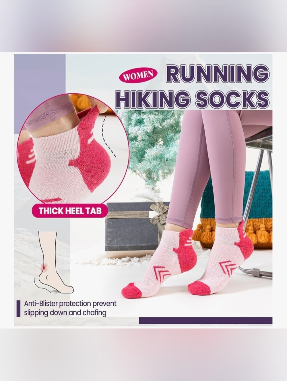 Merino Wool Blend Women's 3pk of Ankle Sport Socks